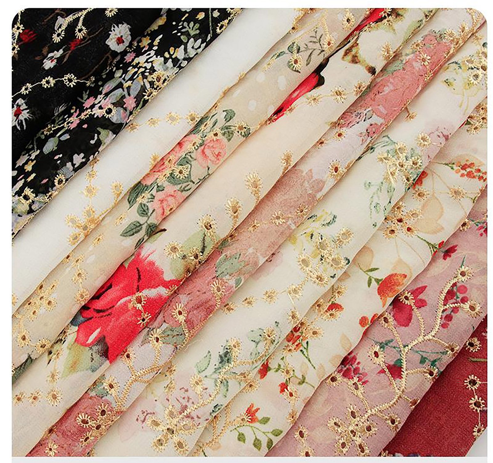 Delicate Floral Chiffon Collection