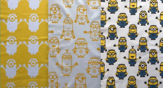 Despicable Me Flannel Minions Fabric