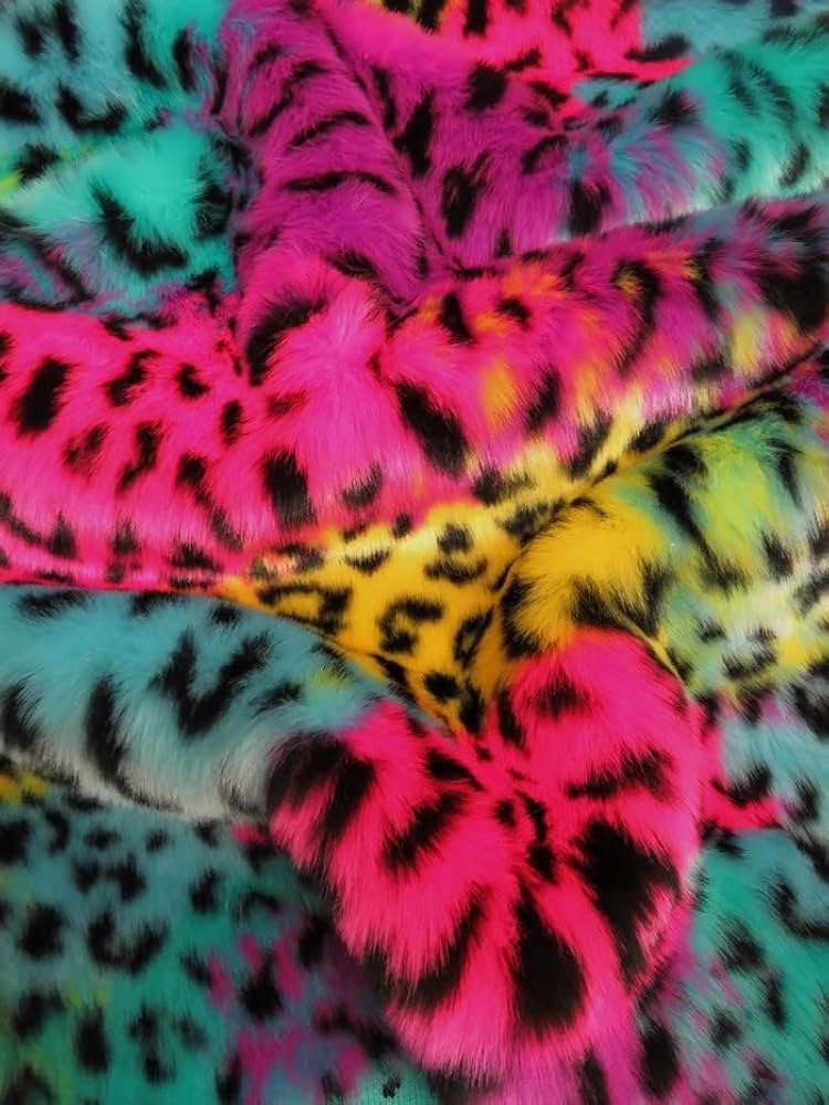 Faux Fur Cheetah Print Fabric