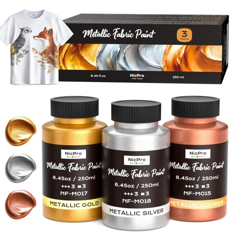 Gold Fabric Paint - Metallic Textile Paint for Stunning Craft Projects