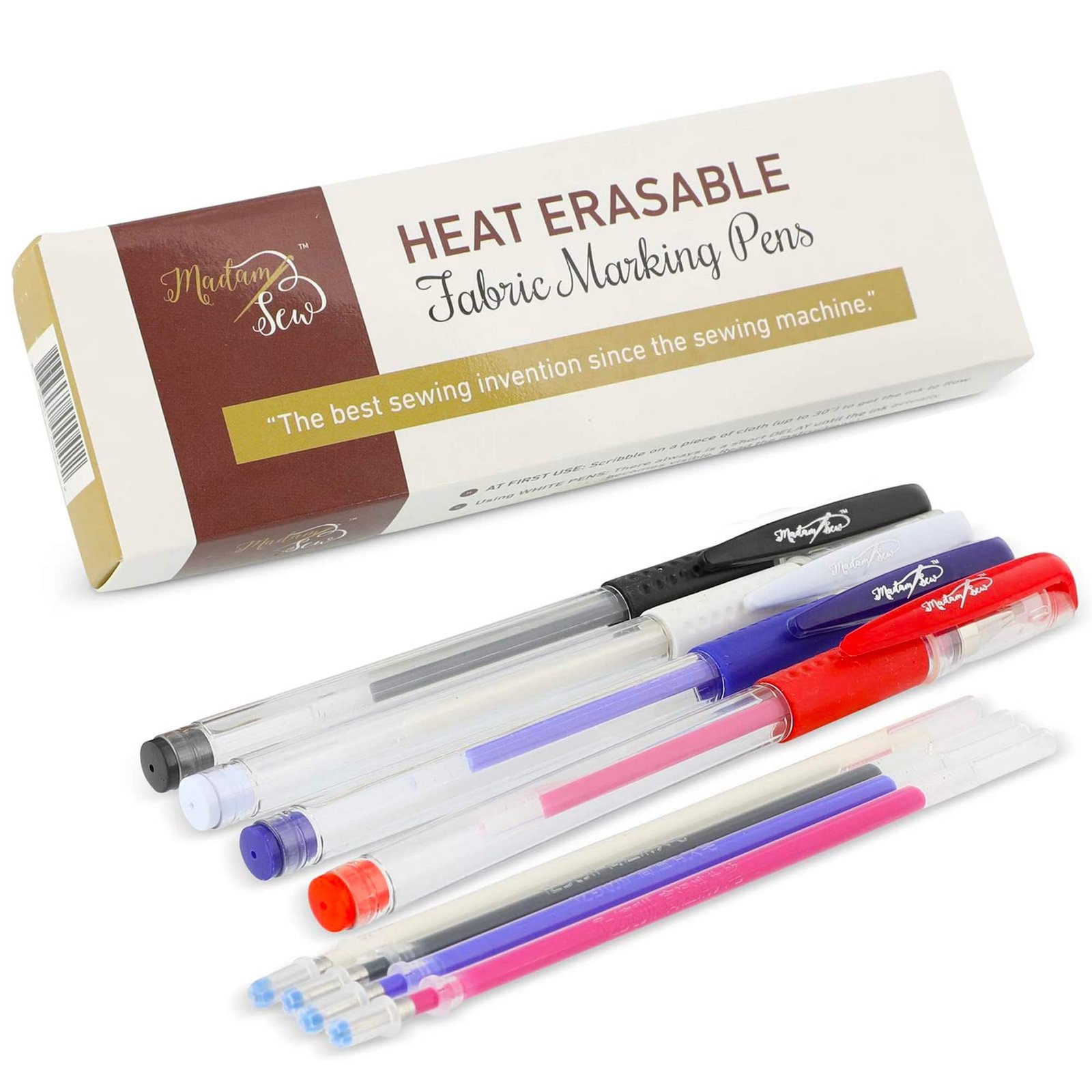 Heat-Erasable Fabric Marking Pens