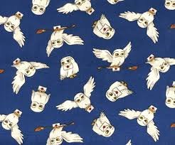 Hedwig and Owl Post Fabric