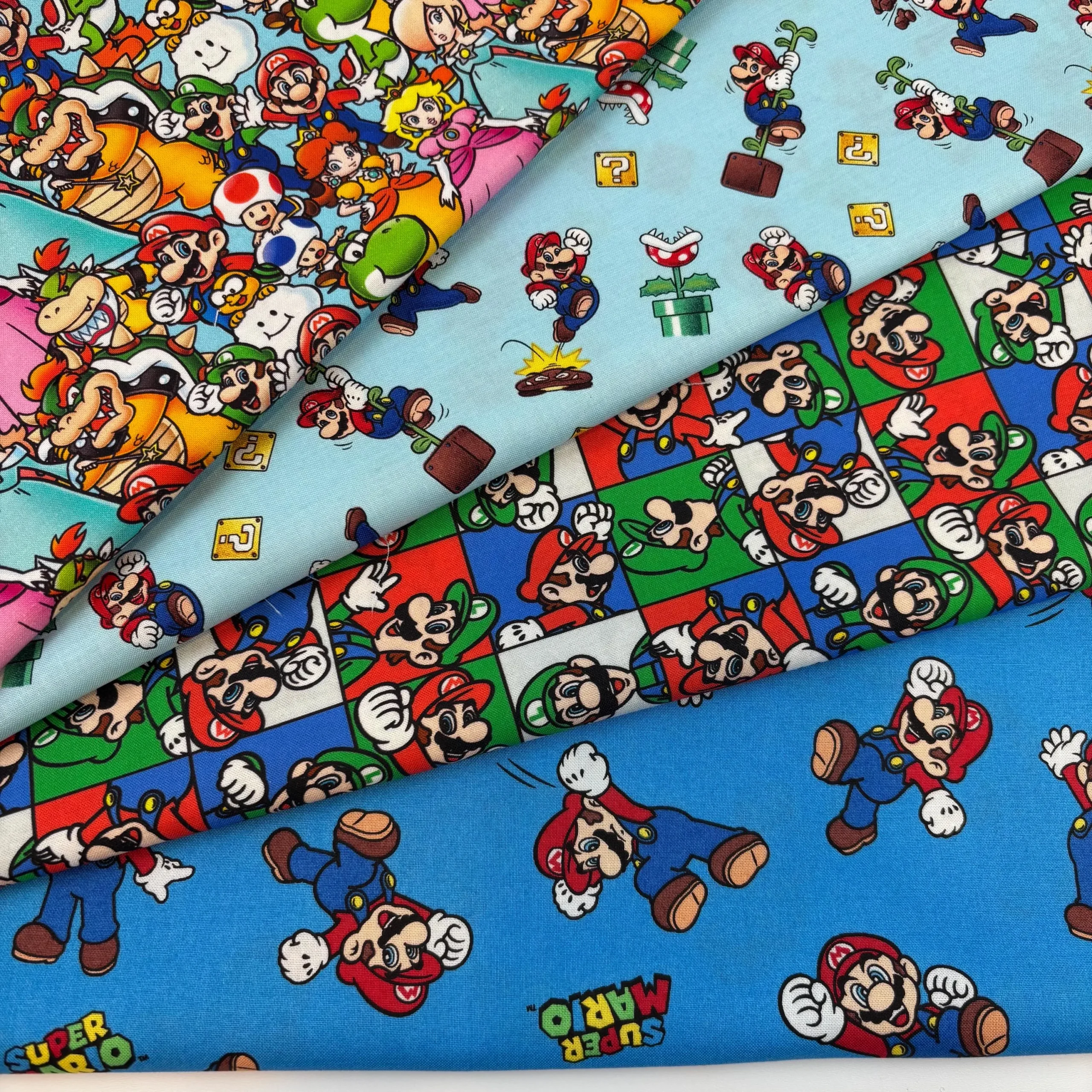 Mario Kart Racing Knit Fabric