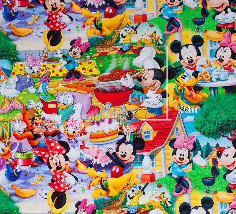Mickey Mouse Clubhouse Print Fabric