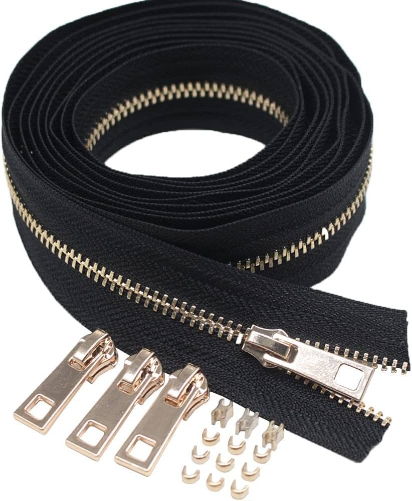Premium Metal Zipper Chain by the Yard
