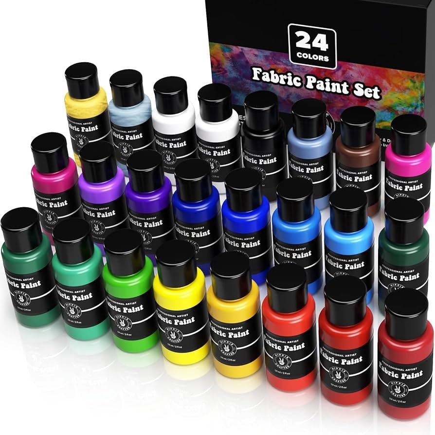 Premium Permanent Acrylic Fabric Paint Set