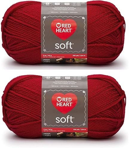 Red Heart Velvet Yarn - Worsted Weight