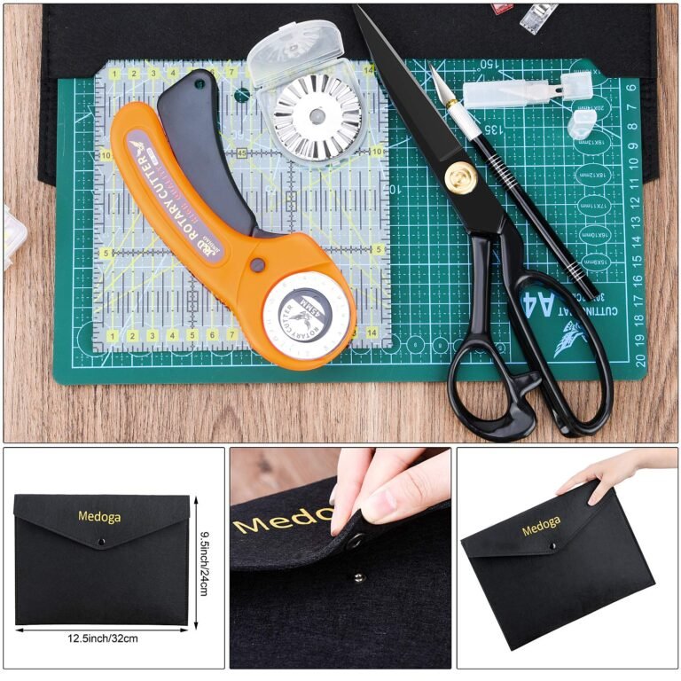 Rotary Cutter and Mat Set - Essential Quilting Cutting Tools