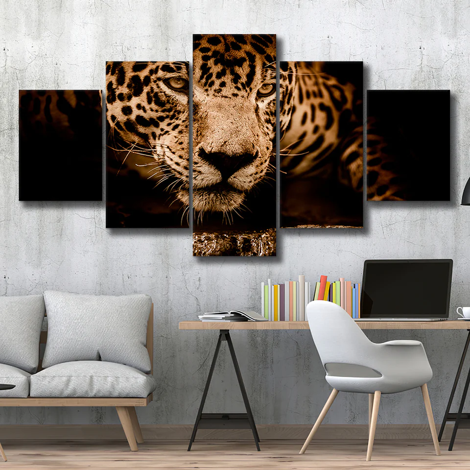 Safari Animal Mixed Print Canvas