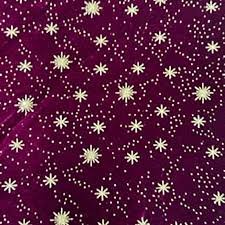 Shimmer Stars Polyester Blend Fabric