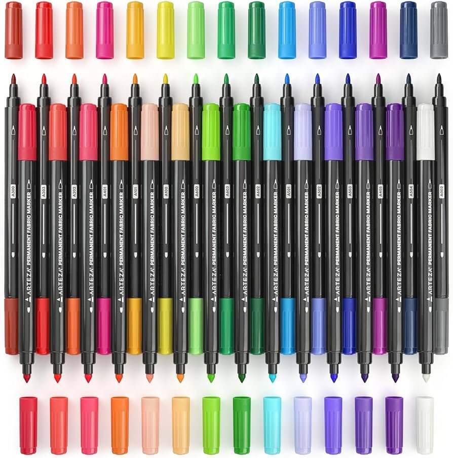Ultra Fine Tip Permanent Fabric Markers Set