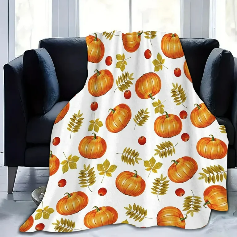 Vintage Halloween Pumpkin Flannel